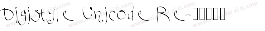 Digistyle Unicode Re字体转换